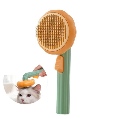 Brosse Autonettoyante pour Animaux de Compagnie – Toilettage Facile et Confortable