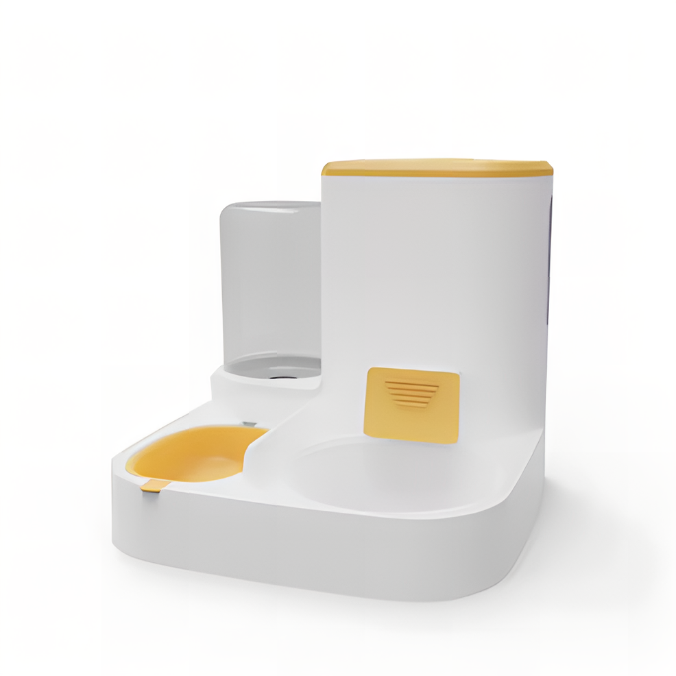 Distributeur automatique de nourriturDistributeur automatique de nourriture pour chat avec fontaine à eaue pour chat avec fontaine à eau