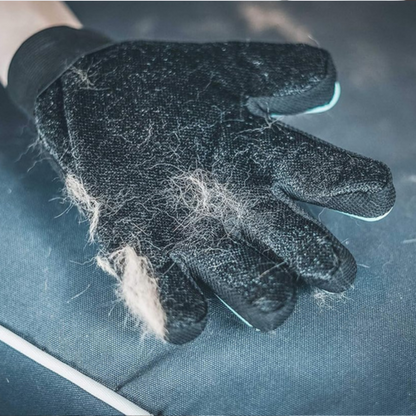 Gant de Toilettage du Chien et du Chat | Action 4 en 1 - Brossage, Massage, Bain et Récupération des Poils